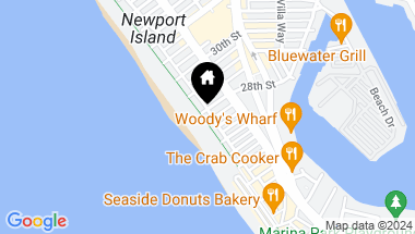 Map of 2712 W Oceanfront, Newport Beach CA, 92663
