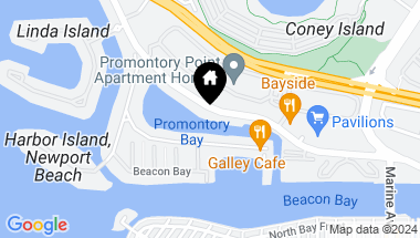 Map of 715 Bayside Drive, Newport Beach CA, 92660