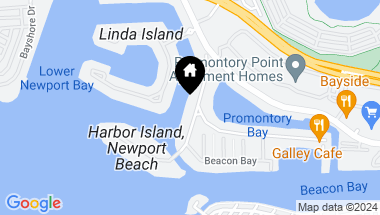 Map of 153 Harbor Island Road, Newport Beach CA, 92660