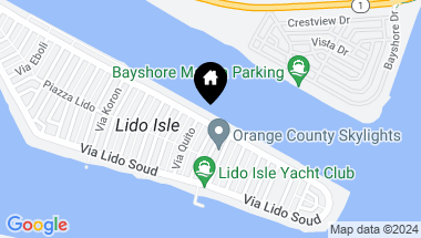 Map of 642 Via Lido Nord, Newport Beach CA, 92663