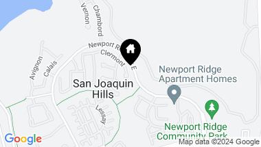 Map of 55 Clermont, Newport Coast CA, 92657