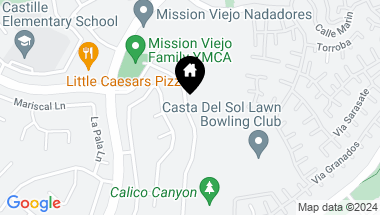 Map of 24132 Via Santa Clara, Mission Viejo CA, 92692