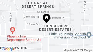 Map of 6001 E FRIESS Drive, Scottsdale AZ, 85254