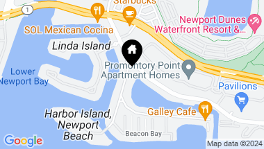 Map of 434 Harbor Island Drive, Newport Beach CA, 92660