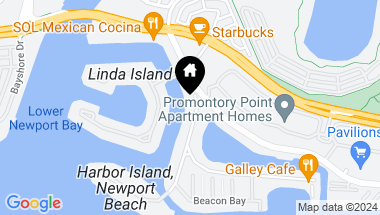 Map of 439 Harbor Island Dr., Newport Beach CA, 92660