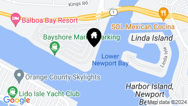 Map of 2722 BAYSHORE Drive, Newport Beach CA, 92663