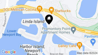 Map of 427 Harbor Island Drive, Newport Beach CA, 92660