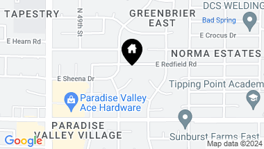 Map of 5028 E Sheena Drive, Scottsdale AZ, 85254