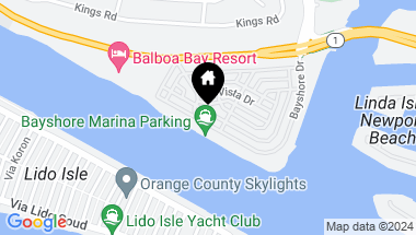Map of 2531 Bayshore Drive, Newport Beach CA, 92663