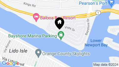 Map of 2511 Bayshore Drive, Newport Beach CA, 92663