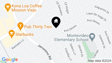 Map of 26211 Avenida Deseo, Mission Viejo CA, 92691