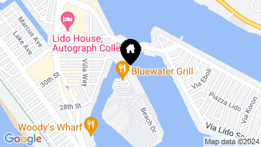 Map of 621 Lido Park Drive A1, Newport Beach CA, 92663