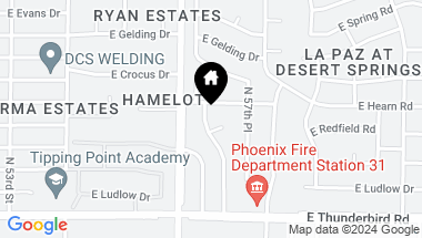 Map of 14043 N 57TH Street, Scottsdale AZ, 85254
