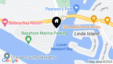 Map of 2832 BAYSHORE Drive, Newport Beach CA, 92663