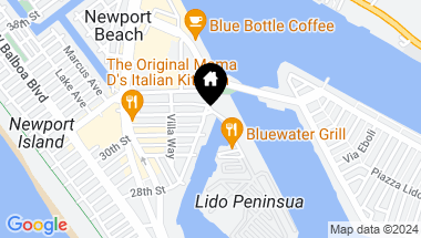 Map of 601 Lido Park Drive 6D, Newport Beach CA, 92663