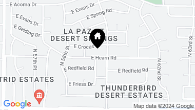 Map of 5924 E HEARN Road, Scottsdale AZ, 85254