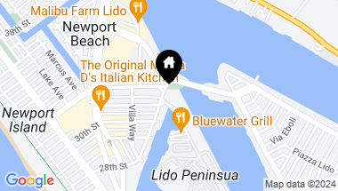 Map of 601 Lido Park Drive 4F, Newport Beach CA, 92663