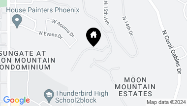 Map of 14214 N MOON MOUNTAIN Trail, Phoenix AZ, 85023