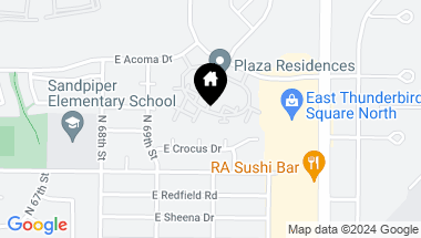 Map of 7009 E ACOMA Drive # 1067, Scottsdale AZ, 85254