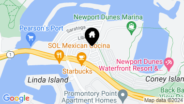 Map of 252 Mayflower Dr, Newport Beach CA, 92660