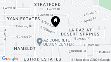 Map of 5742 E GELDING Drive, Scottsdale AZ, 85254