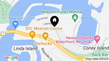 Map of 254 Mayflower Drive, Newport Beach CA, 92660