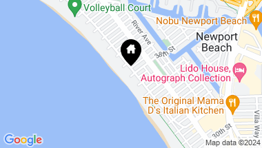 Map of 3801 Seashore Drive, Newport Beach CA, 92663