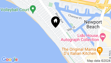 Map of 111 39th Street, Newport Beach CA, 92663