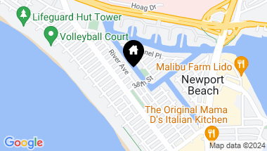 Map of 3810 River Avenue, Newport Beach CA, 92663