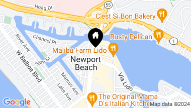 Map of 2822 Newport Blvd, Newport Beach CA, 92663
