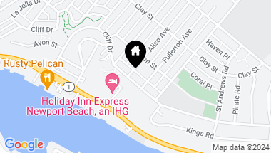 Map of 2316 Cliff Drive, Newport Beach CA, 92663