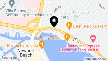 Map of 3121 W Coast Highway 5D, Newport Beach CA, 92663
