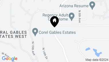Map of 14826 N CORAL GABLES Drive, Phoenix AZ, 85023