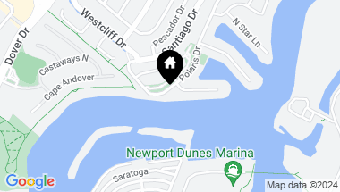 Map of 1014 Polaris Drive, Newport Beach CA, 92660