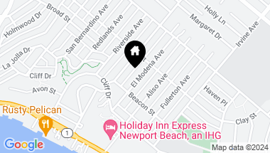 Map of 423 El Modena Avenue, Newport Beach CA, 92663