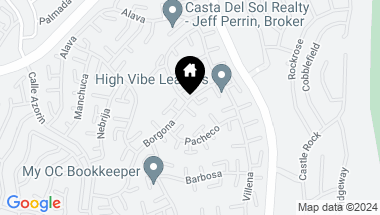 Map of 28446 Borgona, Mission Viejo CA, 92692