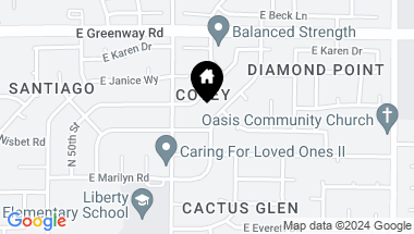 Map of 15024 N 53RD Street, Scottsdale AZ, 85254