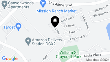 Map of 23345 Via Linda c, Mission Viejo CA, 92691