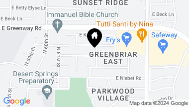 Map of 6174 E JANICE Way, Scottsdale AZ, 85254