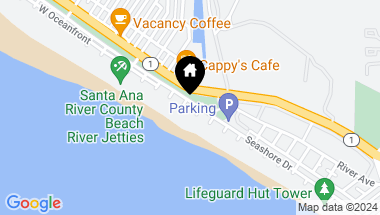 Map of 5807 Seashore Drive, Newport Beach CA, 92663