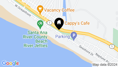 Map of 5905 Seashore Drive A, Newport Beach CA, 92663