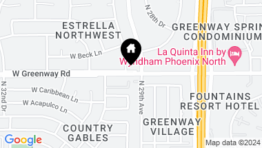 Map of 2929 W GREENWAY Road W, Phoenix AZ, 85053