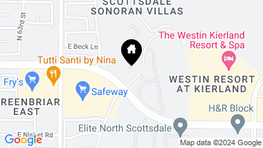Map of 15240 N CLUBGATE Drive # 165, Scottsdale AZ, 85254