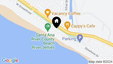 Map of 6104 W Oceanfront, Newport Beach CA, 92663