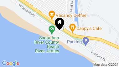 Map of 6110 W Oceanfront, Newport Beach CA, 92663