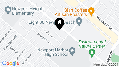 Map of 2224 Laurel Place, Newport Beach CA, 92663