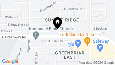 Map of 15410 N 62ND Street, Scottsdale AZ, 85254
