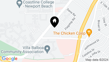 Map of 355 Placentia Avenue 20, Newport Beach CA, 92663