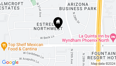 Map of 3022 W BECK Lane, Phoenix AZ, 85053