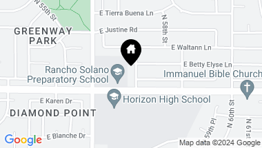 Map of 15418 N 57TH Street, Scottsdale AZ, 85254